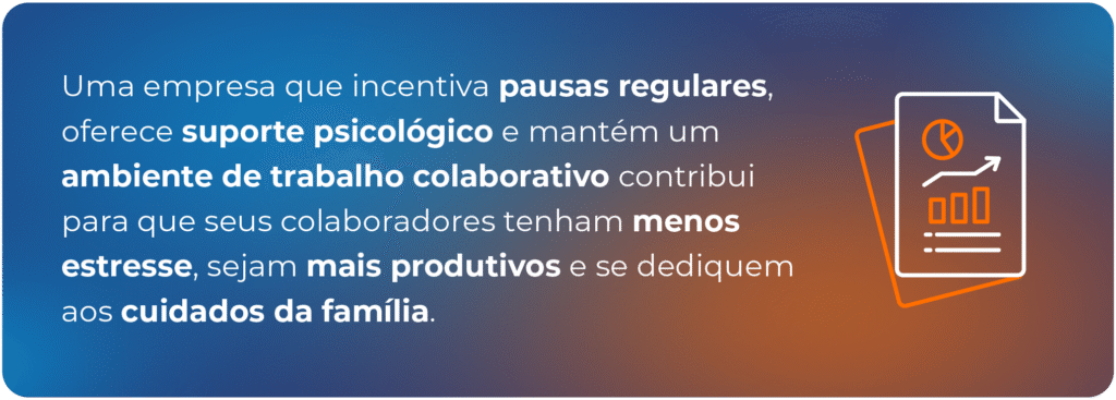 Exemplo de bem-estar no trabalho